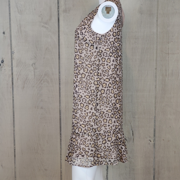 Ann Taylor Loft Leopard Print Tunic Dress Size XS - Picture 4 of 14